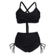 thumbnail image 5 of Trajes de baño de una pieza para mujer Conjuntos de bikini de cintura alta para mujer Trajes de baño con cordón Traje de baño cruzado con lazo en la espalda Traje de baño para mujer, 5 of 5