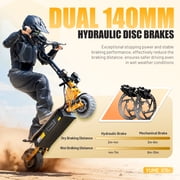 M YUME SCOOTER X11+ Dual Motors 60V 6000W Fast E Scooter Up to 50 mph Long-Range Electric Scooter for Adults, 11 Off-Road Tires