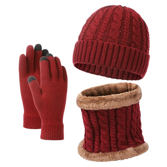 Scarf for Women Scarves for Women Lightweight People Hat Scarf And Glove Set Fashionable Outdoor Baby Warm Three Piece Set
