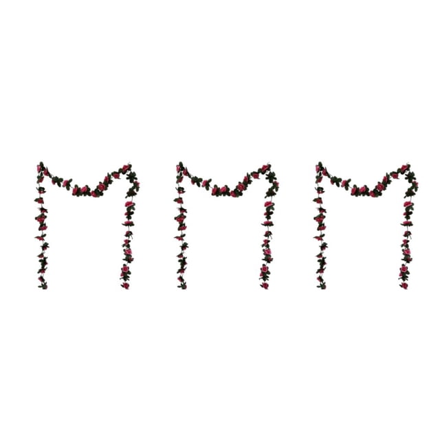 VONKY Exquisite Simulated Flower Vines Charming And Inviting Atmosphere With These Exquisite Simulated Flower Vines Such rose 45 roses 3Set