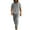 Gray_#04, variant on Men Linen Sets Outfits 2 Piece Fashion Elastic Waist Drawstring Hoodie Suit Spring Summer Button Casual Henley Sports Set with Pocket,White XL