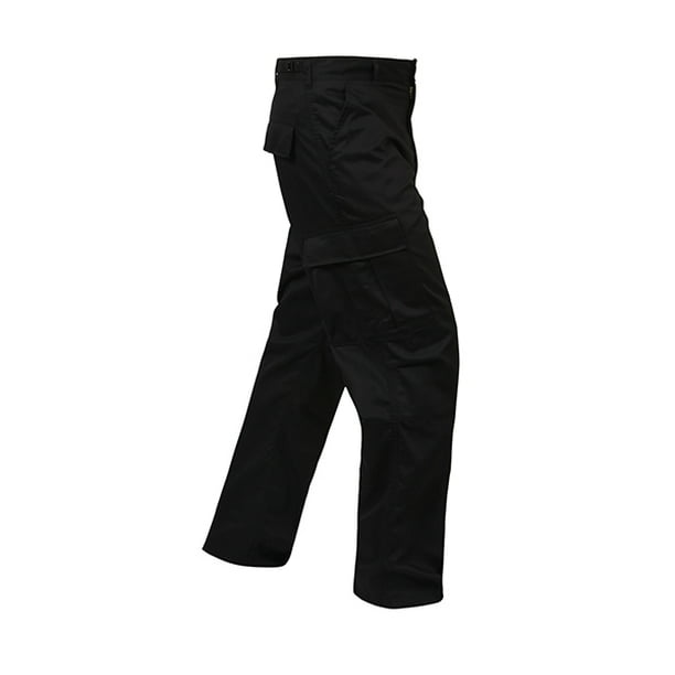 Rothco Relaxed Fit Zipper Fly BDU Pants, Black, 4XL - Walmart.com