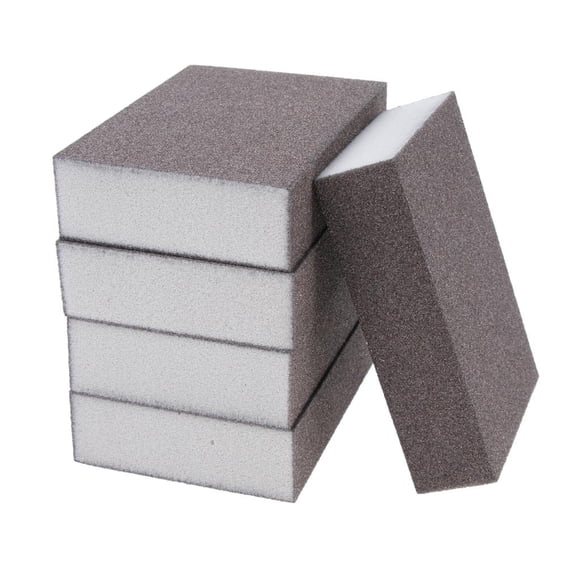 Bloque de lijado abrasivo, 5 piezas, bloque, cuatro lados, grano 60-600 multiusos 400-600 grueso Zulema Hoja de esponja de lijado