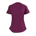 thumbnail image 5 of ACTIVE UNIFORMS Stretch Women's Ultra Soft Modern Fit Mock Wrap Scrub Set (Burgundy, XX-Large), 5 of 7