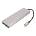 thumbnail image 4 of Carcasa 8 del SSD del interfaz del eje M.2 del USB C en 1 estación de acoplamiento de la aleación de aluminio USB C de la transferencia de 100W 5Gbps para ganar, 4 of 5