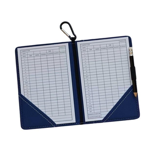 S SERENABLE Golf Scorecard Holder Book Easy Use for Men & Women Golfer Golfing Recording Style F
