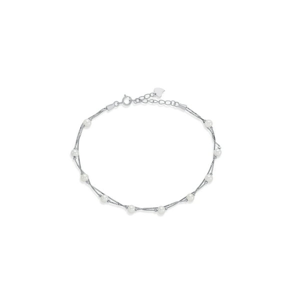 Nipura 925 Sterling Silver Venus Beaded Pearl Bracelet