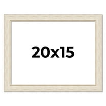 20x15 Frame White Real Wood Picture Frame Width 1.75 inches | Interior Frame Depth 0.5 inches |