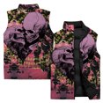 thumbnail image 2 of Chaqueta sin mangas de invierno para hombre con estampado 3D de calavera de la muerte, chaleco de hombre duradero y vanguardista, ropa de trabajo cálida para exteriores de estilo oscuro, 2 of 5