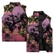 thumbnail image 2 of Chaqueta sin mangas de invierno para hombre con estampado 3D de calavera de la muerte, chaleco de hombre duradero y vanguardista, ropa de trabajo cálida para exteriores de estilo oscuro, 2 of 5