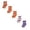 Pink 1PCS & Purple 1PCS & Orange1 1PCS & Orange2 1PCS & Orange3 1PCS, variant on jiaxiM 3 Pairs Fall Socks, Plush Socks, Festive Halloween Mid‑Calf Hosiery, Thick Fluffy Material, Elastic Fit, Comfort House Socks For Relaxing At Home