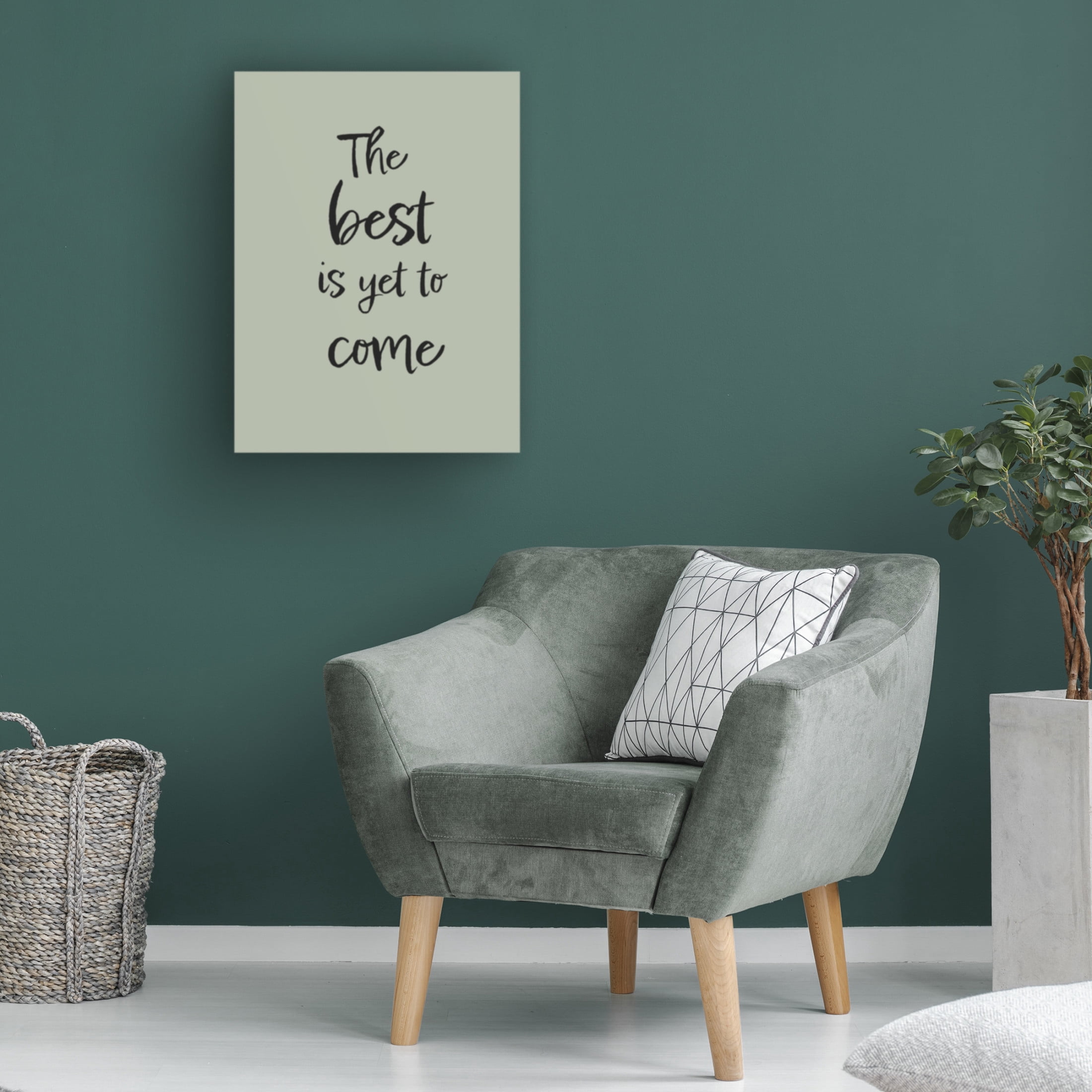 Trademark Fine Art Pictufy Studio The Best is Yet to Come Green Canvas Wall Art