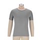 thumbnail image 5 of Hombres Pantalones Cortos Sólidos Tamaño Grande Mitad de Manga Cuello Redondo Superior, Blusa de Moda Casual para Al Aire Libre Y Diario, 5 of 6