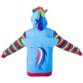thumbnail image 2 of My Little Pony Rainbow Dash Mens Striped Zip Up Hoodie Sweatshirt, 2 of 2