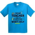 thumbnail image 3 of Inktastic Dear Teacher I Talk to Everyone So Moving My Seat Won't Help Youth T-Shirt, 3 of 5