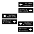 thumbnail image 3 of Door Sticker 6pcs Please Use Other Door Creative Door Sign Art Fashion Decor Black, 3 of 8