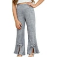 thumbnail image 6 of Fozruso Loose Long Pants for Girls Girls' Knitted Stripe Pants With Bow Details And Flared Pants Sizes 2-3 Years, 6 of 6