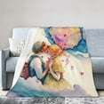 thumbnail image 1 of ZICANCN Couple Love Dream Anti-Pilling Flannel Bed Throw Blankets - Couch-Ultra-Soft Micro Fleece Sofa Bed Camping Travel Blanket for Adults 40"x30", 1 of 8