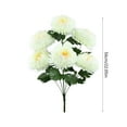 thumbnail image 3 of Usloyux Under $5 Artificial Marigold Flower, Faux Chrysanthemum Flower, 7 Heads Of Fake Silk Fall Ball Florals Bouquet for Autumn Day of Home Decor Indoor Arrangement Table Centerpiece, 3 of 6