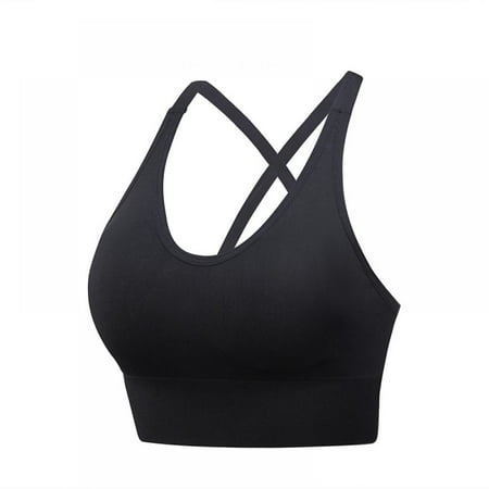 

Running Sports Bras for Women High Impact Support - Double Shoulder Strap Beauty Back Yoga Exercise Quick DryIng Fitness Underwear(1-Packs)