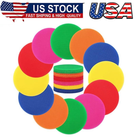 48 Pcs Carpet Dots 4 Inch Carpet Marker Spots for Classroom Carpet Floor Dots