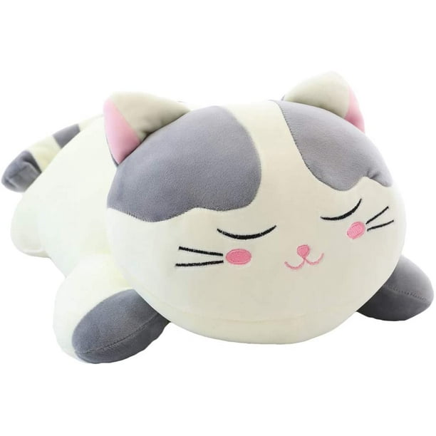 elfishgo Cat Big Plush Hugging Pillow, Super Soft Kitten Kitty Stuffed Animals Toy Gifts for