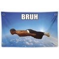 thumbnail image 1 of Tapiz BRUH Meme Flying Man para decoración de habitación, 100 x 150 cm, poliéster, 1 of 1