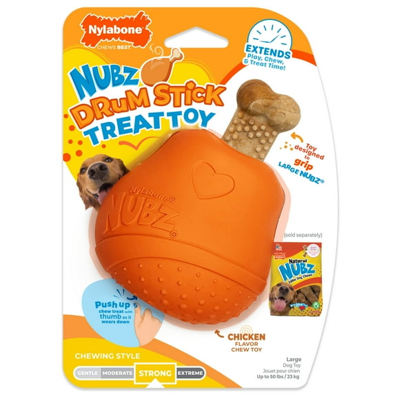 Nylabone Strong Chew Nubz Rubber Treat Toy Chicken Large (1 Count)