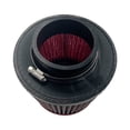 thumbnail image 2 of Ikon Motorsports Universal 3" 76mm High Flow Inlet Dry Filter Cold Air Intake Cone Replacement Red, 2 of 2