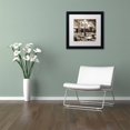 thumbnail image 3 of Trademark Fine Art "Cote d'Azur Cafe I" Canvas Art by Alan Blaustein, White Matte, Black Frame, 3 of 4