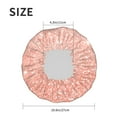 thumbnail image 6 of Kdxio Rose Gold Glitter Print Shower Cap for Women,Elastic and Reusable,Double Waterproof Layers Bathing Hat, 6 of 9