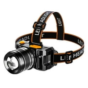 PROLED Rechargeable Headlamp 1800LM USB C LED Head Lamp with High Lumen Adjustable Beam Outdoor Camping Running Work Light for Adults