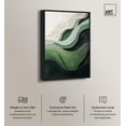 thumbnail image 2 of Green Echoes I Canvas Green Abstract Art by Art Remedy, Black Frame, 16" x 24", 2 of 7