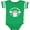 Football Green and White, variant on Inktastic My Pop Pop Loves Me with Cute Rainbow Unicorn Boys or Girls Baby Bodysuit