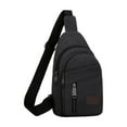 thumbnail image 2 of Clearance Under $5 Boovnll Sling Bag for Men Women, Large Capacity Portable Fashion Canvas Crossbody Bag, Multipurpose Chest Bag for Hiking, Camping, Trip, Travel, Backpack, Sling Bag, 2 of 6