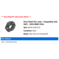 thumbnail image 2 of Drive Shaft Flex Joint - Compatible with 2001 - 2005 BMW 330xi 2002 2003 2004, 2 of 2