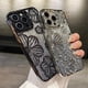 thumbnail image 5 of Luxury Plating Clear Bling Glitter Gradient Flowers Phone Case For iPhone 15 11 12 13 14 Pro Max Soft Silicone Shockproof Cover, 5 of 5