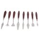 thumbnail image 5 of Juego de cuchillos de pintura, espátula versátil de acero inoxidable, paleta de cuchillos, raspador de mezcla de pintura para pintura artística, 8 Uds., 5 of 5