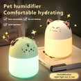 thumbnail image 2 of Humidificador de aire con luz LED USB Recargable Rociador de niebla Aroma Esencial Oil Difusor Hidratante Atomizador Oficina Rosa Tipo 1 250ml Yuarrent HA059340-05B, 2 of 7