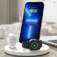 thumbnail image 2 of 3-in-1 Wireless Charging Station Compatible With IPhone/iWatch/Airpods, Multi-Function Charging Dock For Efficient And Convenient Power Supply, 2 of 6