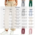 thumbnail image 2 of FAHUOMU Women's Fleece Lined Barrel Leg Joggers High Waist Stretchy Wide Leg Casual Athletic Winter Bottoms Solid Color Soft Warm Comfortable Trousers, 2 of 9