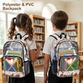 thumbnail image 3 of FKELYI Baseball Print 17 Inch Clear Backpack for Kids Schoolbag Large Capacity Transprent Backpacks for Teens Student Casual Daypack Lightweight Bookbag, 3 of 7