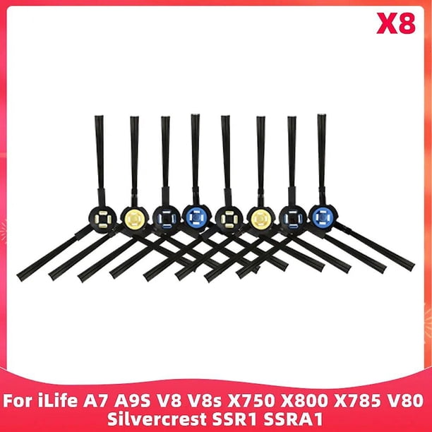 For iLife A7 A9S V8 V8s X750 X800 X785 V80 Silvercrest SSR1 SSRA1 DEXP LF-800 Robot Vacuum Parts Main Side Brush Hepa Filter~0909