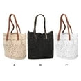 thumbnail image 3 of relayinert Stylish And Functional Beach Bag For Summer Getaways Large Capacity Bucket Shape Handbag Versatility white 1Set, 3 of 6