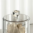 thumbnail image 3 of Yonrjhukm Cotton Ball Dispenser, Cotton Swab Container, Makeup Organizer, Acrylic Bathroom Storage Canister for Cosmetics, Compact Toothpick Holder, Clear Jar for Accessories, 3 of 4