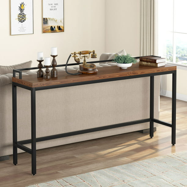 Industrial Extra Long Sofa Table 70 9, Extra Long Narrow Console Table