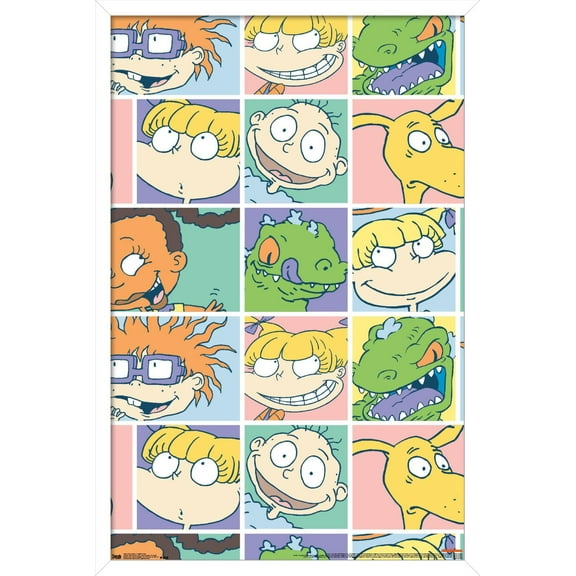 Nickelodeon Rugrats Grid Wall Poster, 22.375" x 34" Framed