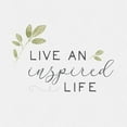 thumbnail image 2 of Hartworks 26x26 White Modern Wood Framed Museum Art Print Titled - Inspired Life I, 2 of 4