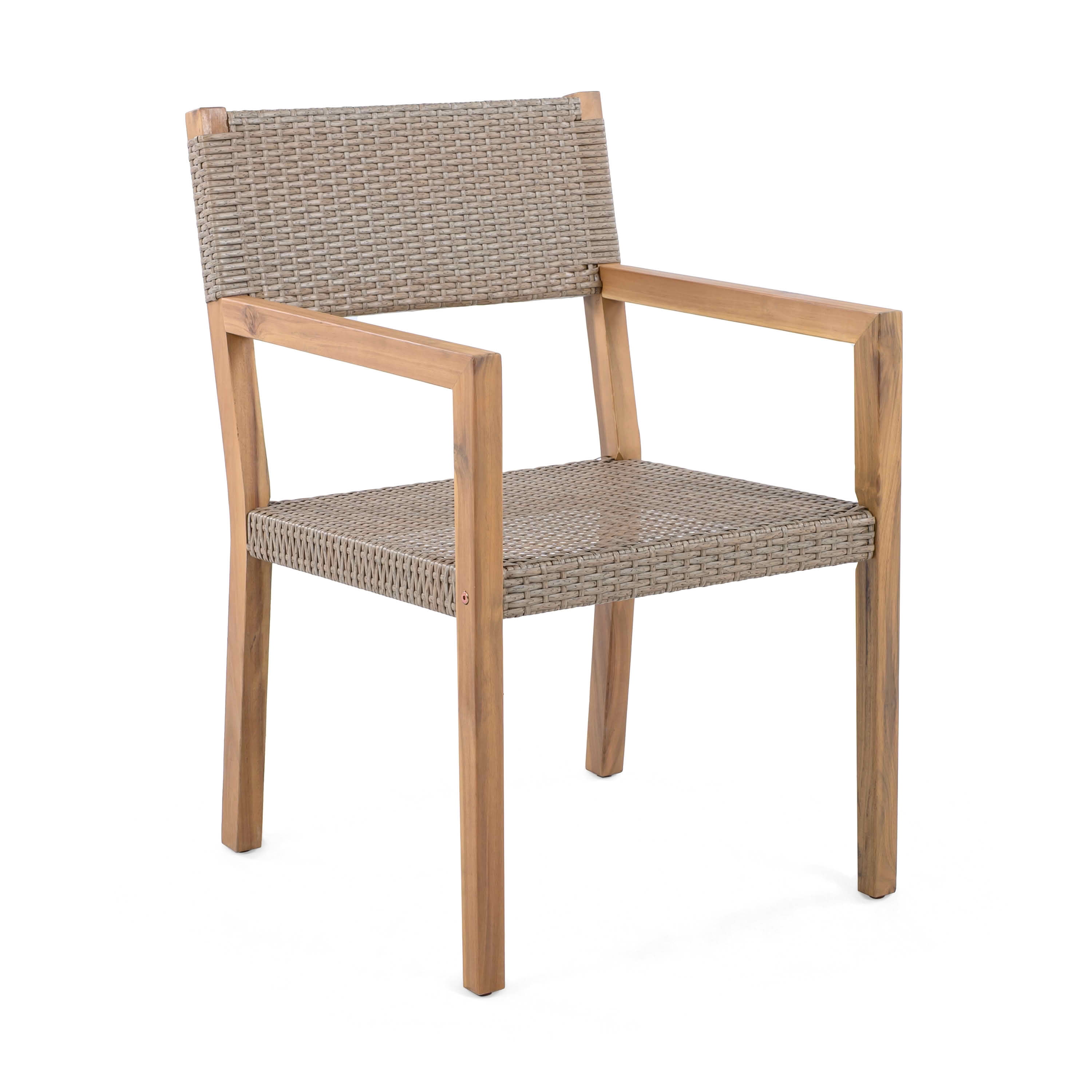 MAYEERTY 2-Piece Weather-Resistant Wicker Patio Chairs with Easy Assembly