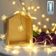 thumbnail image 1 of 10M 80LED Cadena de luces 8 Modos de trabajo Luces de hadas para exteriores / interiores, Dormitorio, Navidad, Balcón, Árboles, Bodas, Fiestas, Fiestas en el jardín de la casa (Luces de copo de nieve) oso de fresa Electrónica, 1 of 5